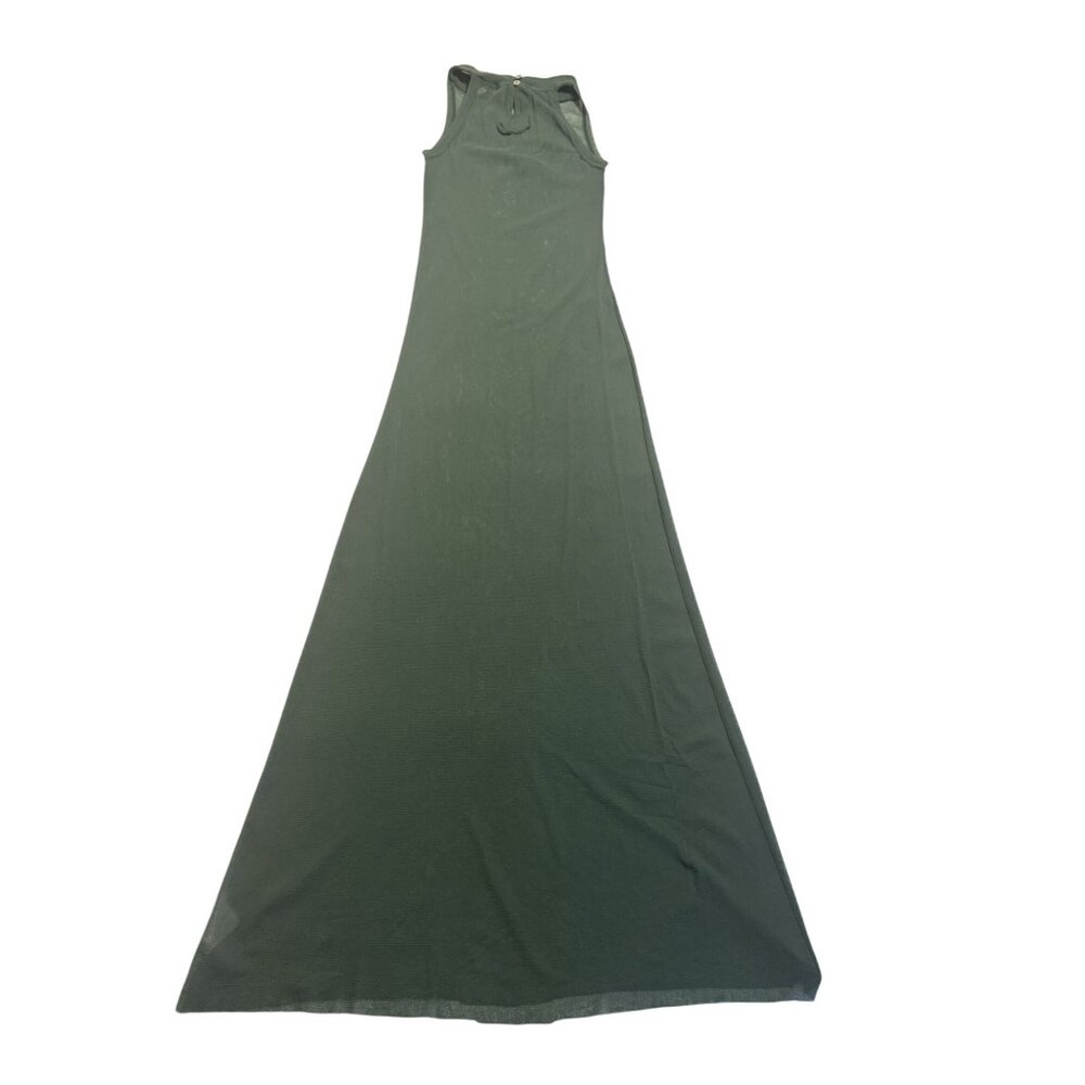 Jean Paul Gaultier Maille Vintage 1990s Mesh Maxi Dress in Green - Picture 5 of 7